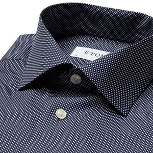 Eton Men's Dotted Slim Dress Shirt. Size:M